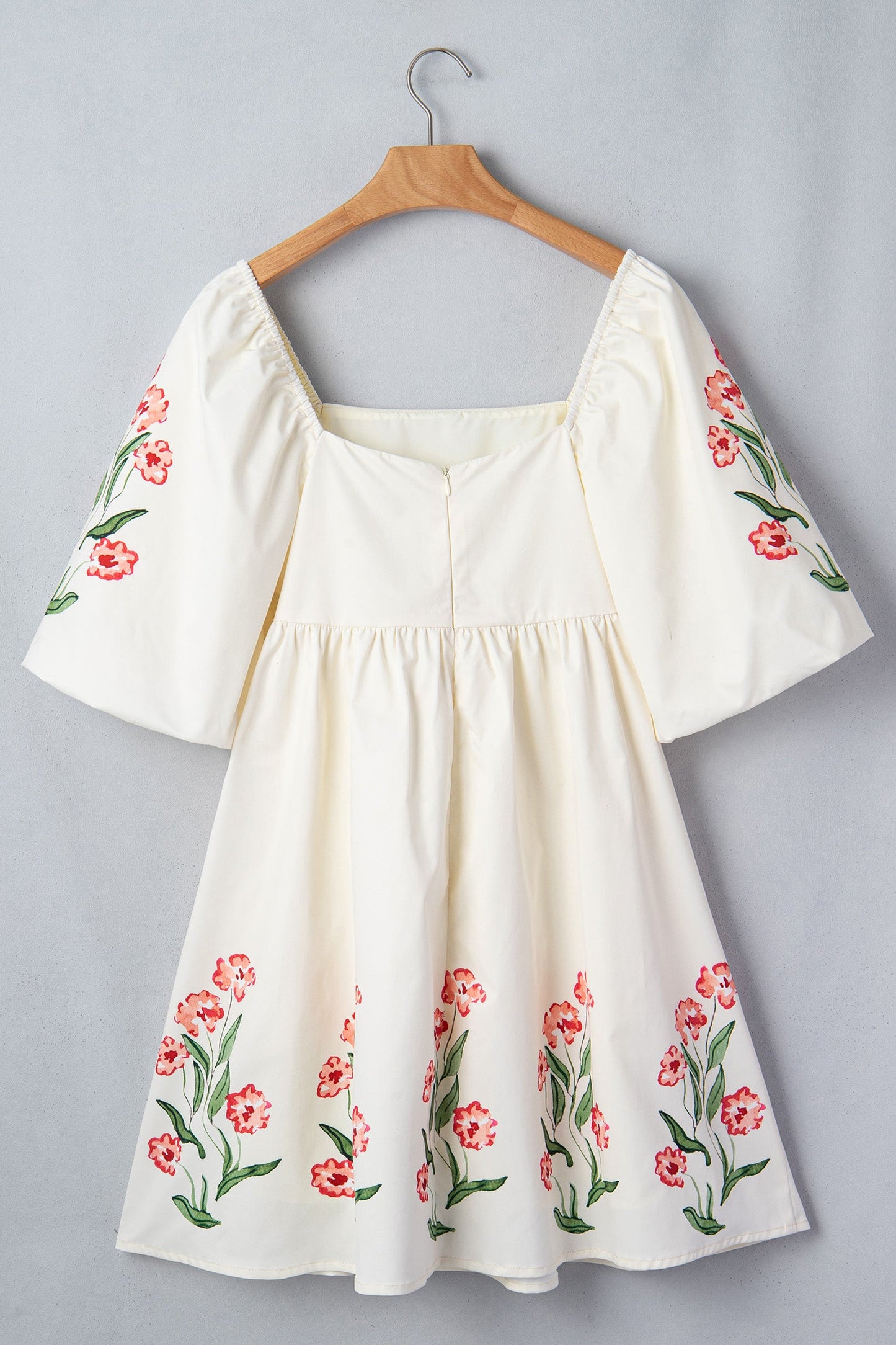 Threaded Pear Greta Puff Sleeve Babydoll Dress