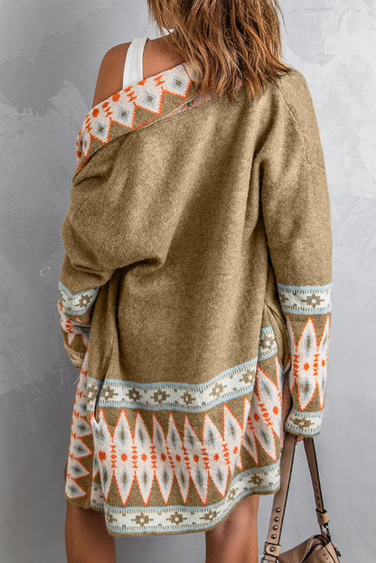 Threaded Pear Evelyn Open Front Knitted Cardigan