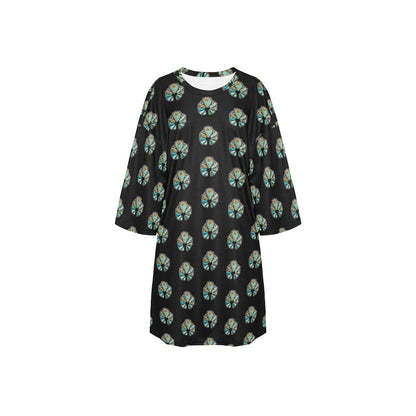 Baha Ranch Turquoise Naja Oversized Sleep Shirt