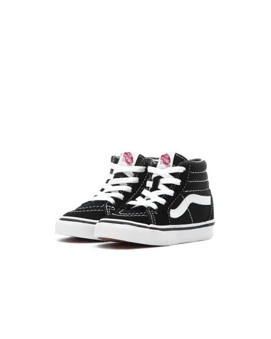Vans SK8 Hi Round Toe Kids' Sneakers — True White/Black