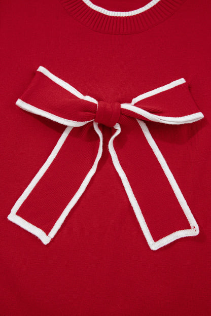 Threaded Pear Malaysia accent Holiday Cropped Sweater