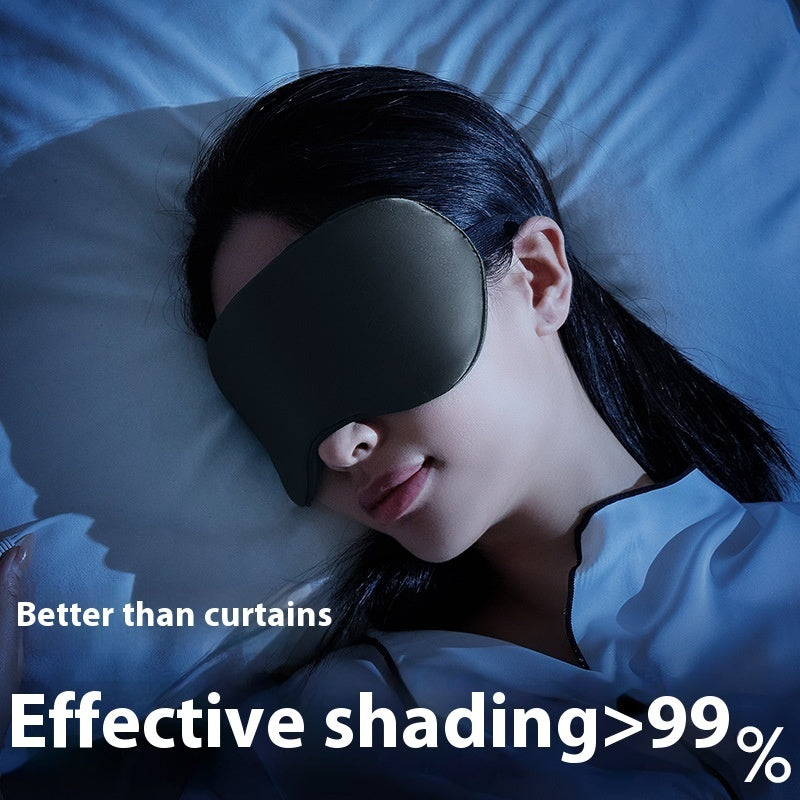 Activated Carbon Sleep Eye Mask – Bamboo Charcoal Fiber Blackout Mask in Black & Gray