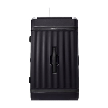 Paravel Aviator Trunk Checked Spinner Suitcase Travel Luggage Derby Black