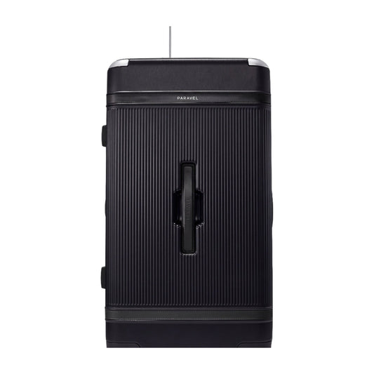 Paravel Aviator Trunk Checked Spinner Suitcase Travel Luggage Derby Black