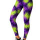 Purple and Green Tie Dye Print