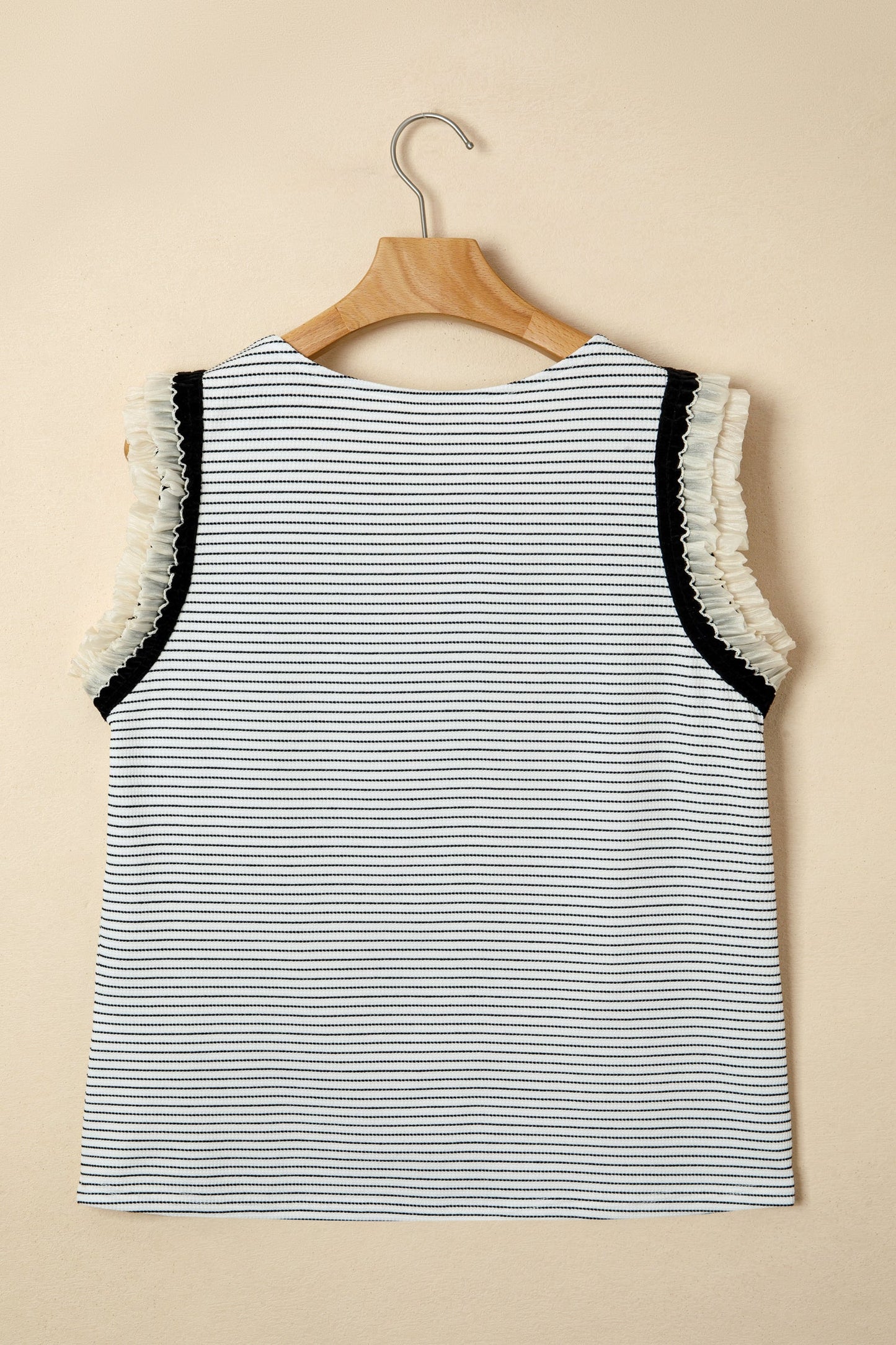 Threaded Pear Sarah Trim Casual Tank Top