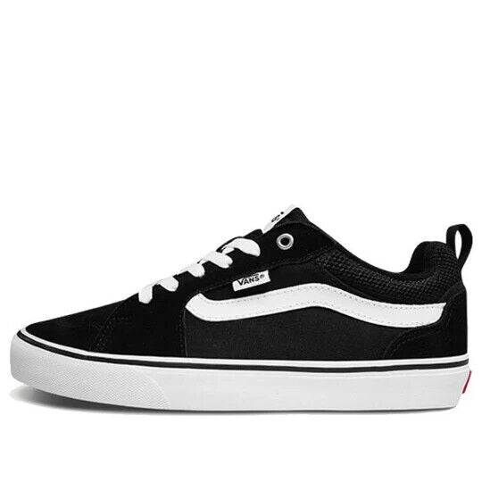 Vans Filmore Men's Sneakers — Black/White Canvas Low-Top