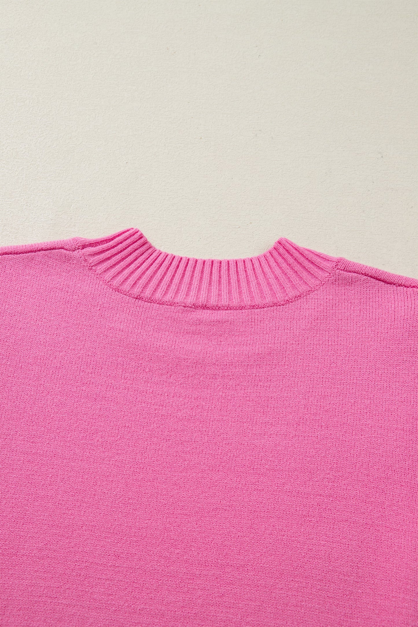 Threaded Pear Noelle Ruffle Short Sleeve Sweater