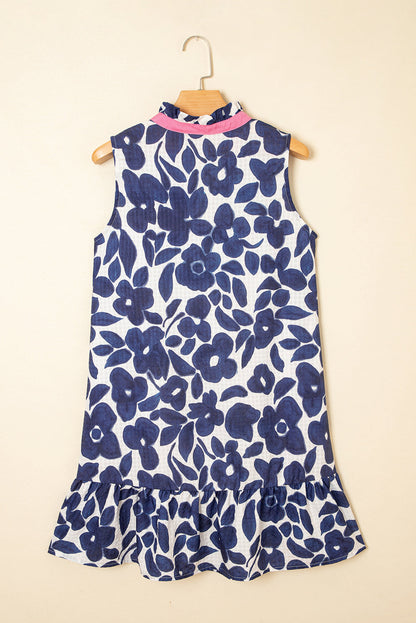 Threaded Pear Margaret Colorblock Notched Mini Dress