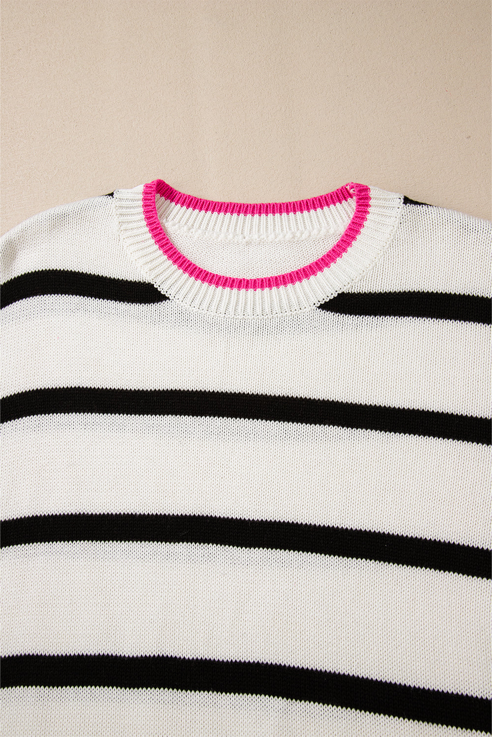 Threaded Pear Avery Contrast Drop Shoulder Sweater