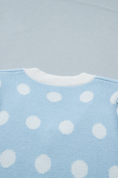 Threaded Pear Rivka Puff Short Sleeve Sweater