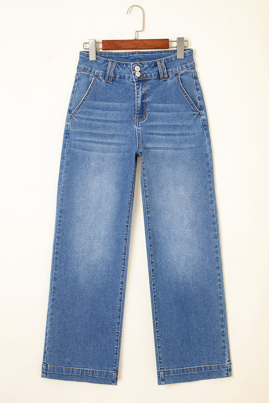 Threaded Pear Mikaela Fly Straight Leg Jeans