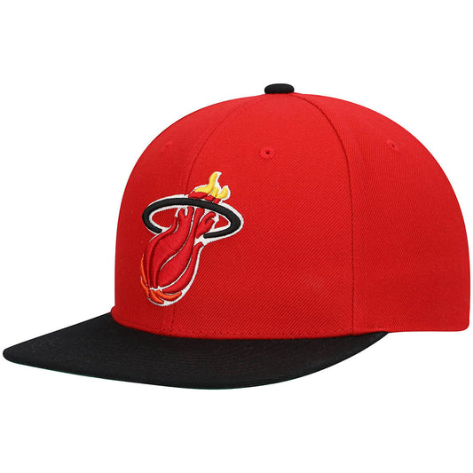 Men's Mitchell & Ness NBA Team 2 Tone 2.0 Snapback Hwc Heat