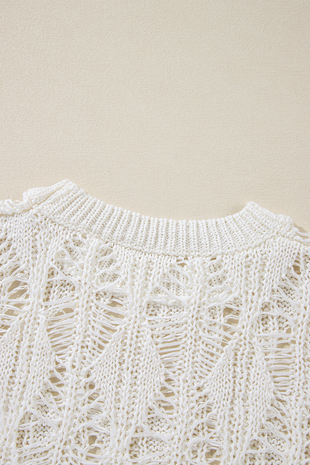 Threaded Pear Olivia Crochet Loose Fit Sweater