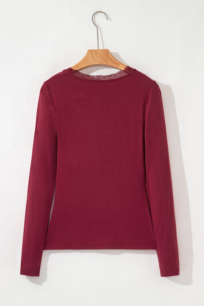 Threaded Pear Collins Sleeve T Shirt Long Sleeve Top
