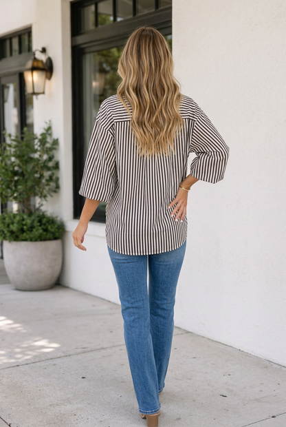 Raegan Half Sleeve Up Shirt