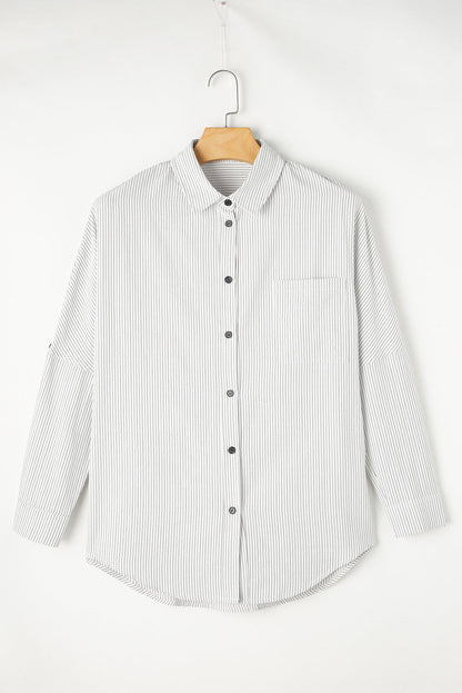 Threaded Pear Zazita Tab Sleeve Long Shirt