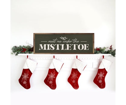 Kendrick Home Meet Me Under The Mistletoe Greenery Green