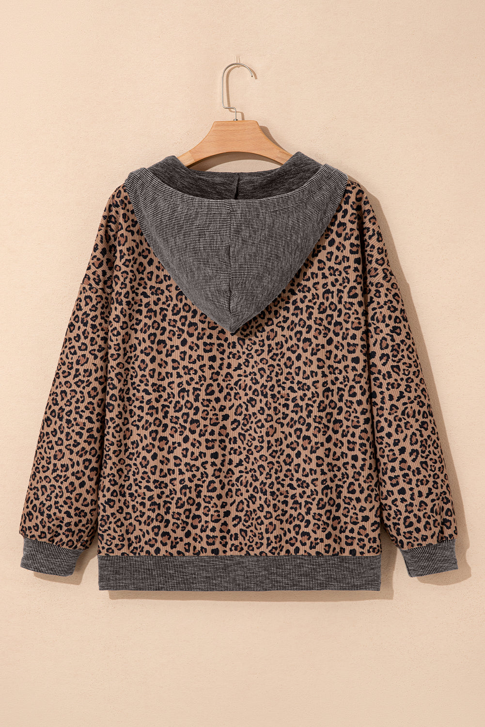 Threaded Pear April Collar Zip Hooded Pullover