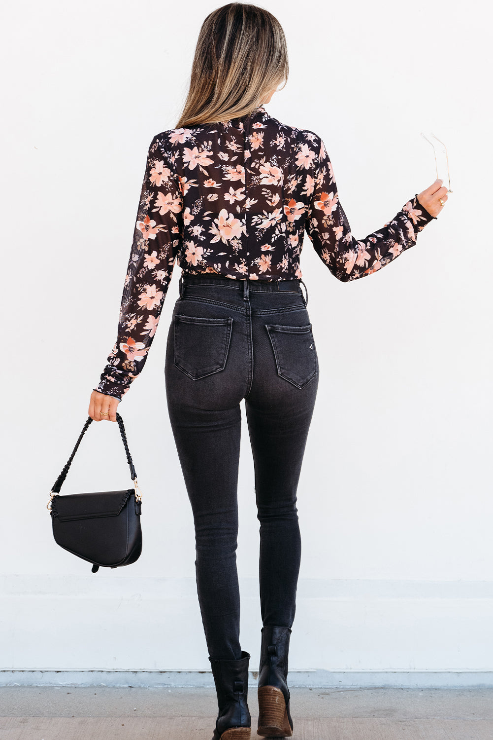 Threaded Pear Laura Slim Fit top Long Sleeve Top