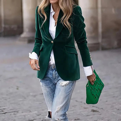 Women’s Slim-Fit Notch-Lapel Blazer