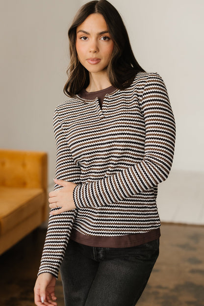 Threaded Pear Avani Sleeve T Shirt Long Sleeve Top