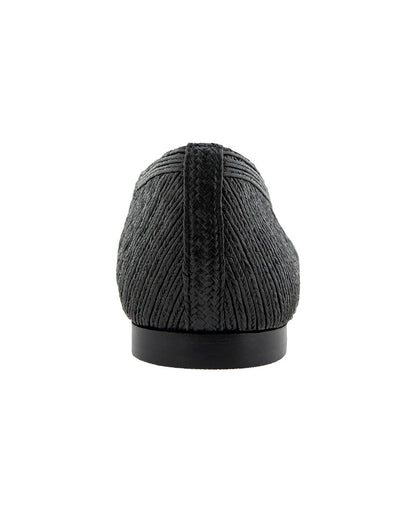 BLK EMBR RAFFIA-