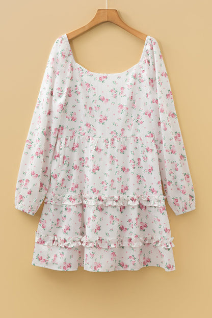 Threaded Pear Lottie Detail Flared Mini Dress