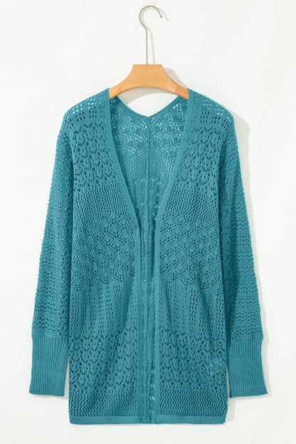 Threaded Pear Harmoni Knit Open Front Cardigan