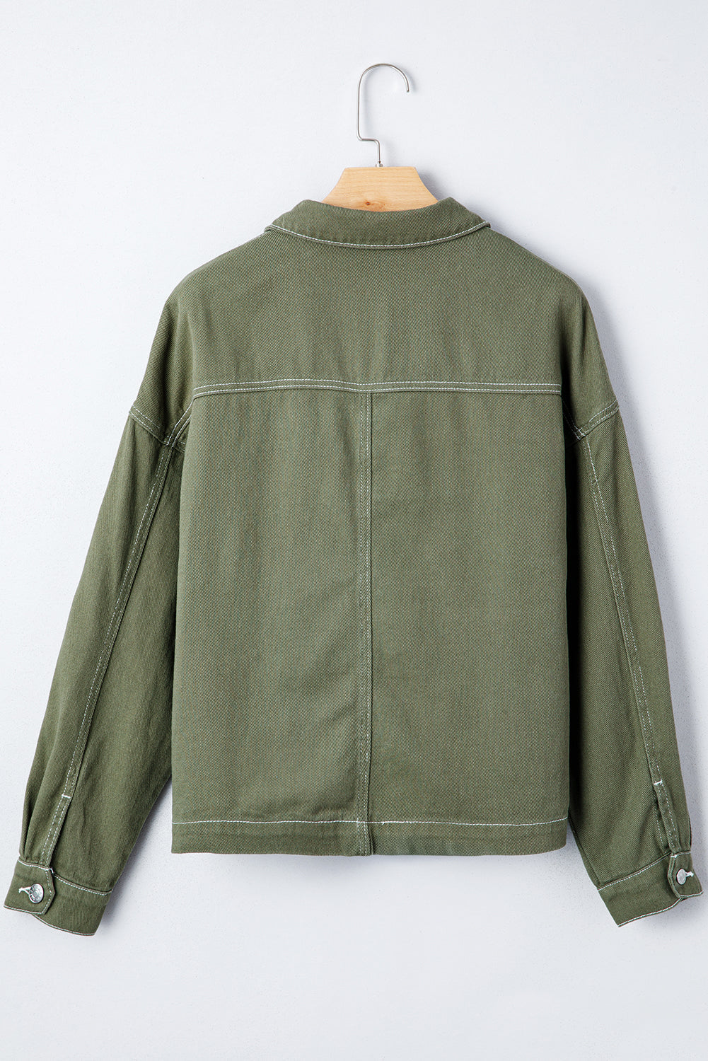 Threaded Pear Isabella Collared Front Boyfriend Jacket