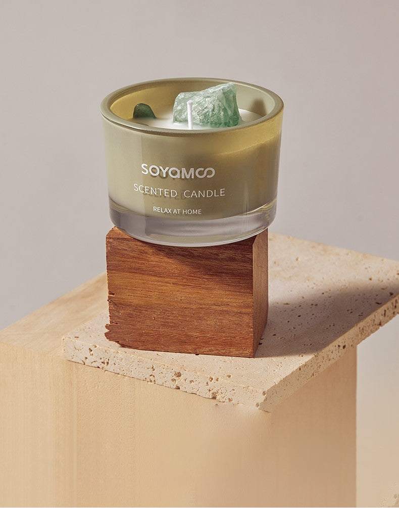 SOYAMOO Fruity Temptation Crystal Infused Scented Candle