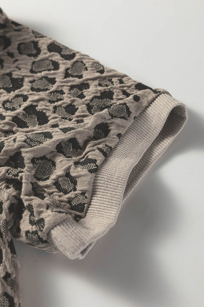Threaded Pear Zoya Print Short Sleeve Top