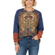 Blue Rust Fall Print