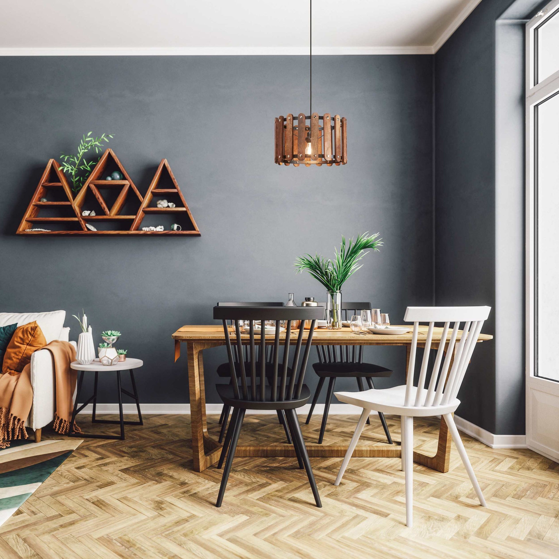 Brown/ Black-