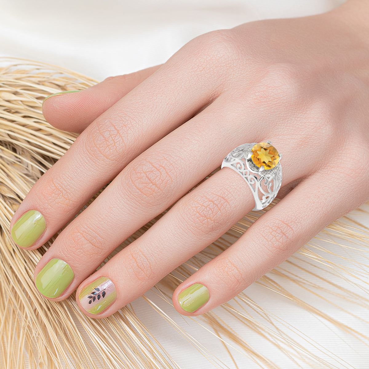 Yellow, White-
