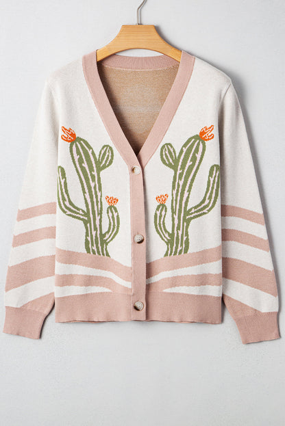 Threaded Pear Paulina Desert Cactus Front Sweater