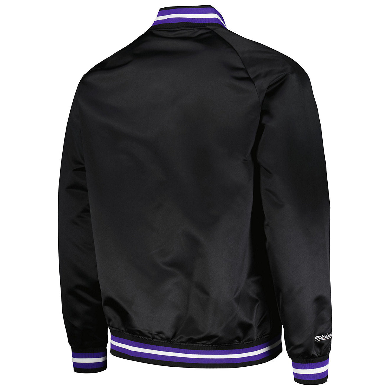 Mitchell & Ness Men's Lightweight Satin Jacket Vintage Logo Jazz Jackets