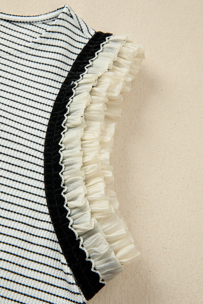 Threaded Pear Sarah Trim Casual Tank Top