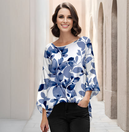 White and Blue-