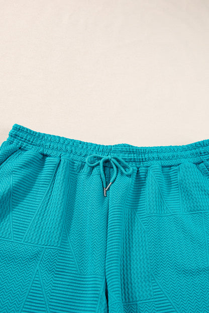 Threaded Pear Allie Textured Ruffle Lounge Set