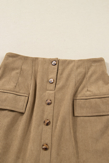 Threaded Pear Xiomara Front Faux Mini Skirt