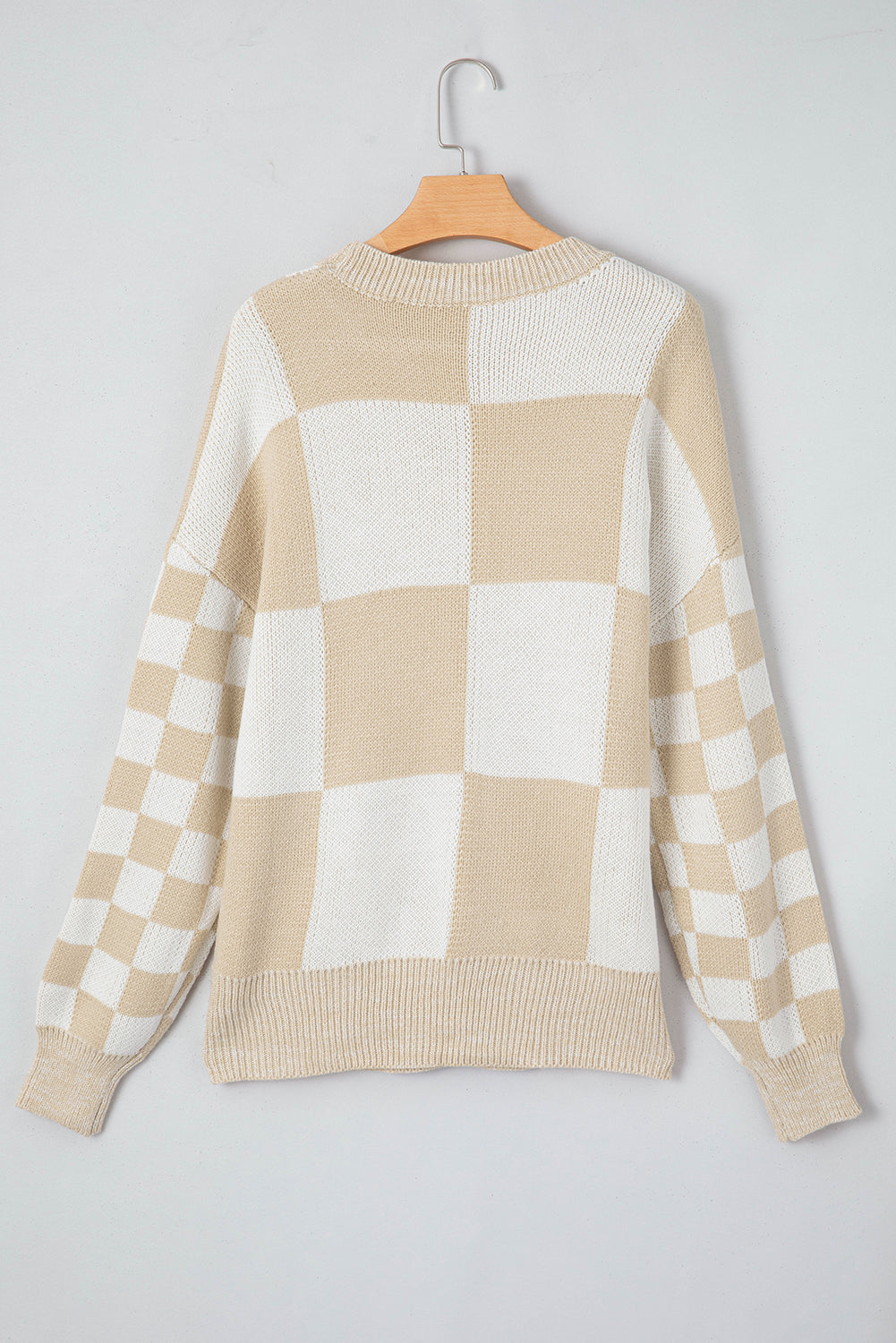Threaded Pear Vivifira Print Drop Shoulder Sweater