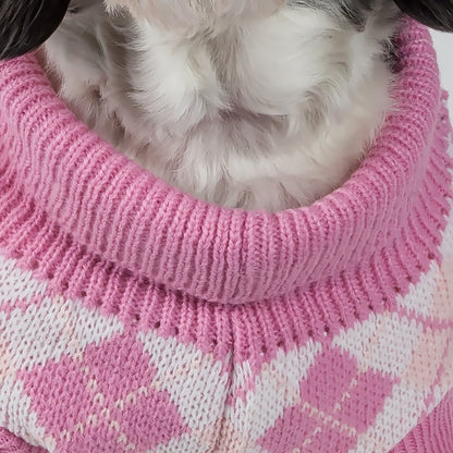 Pink Argyle-