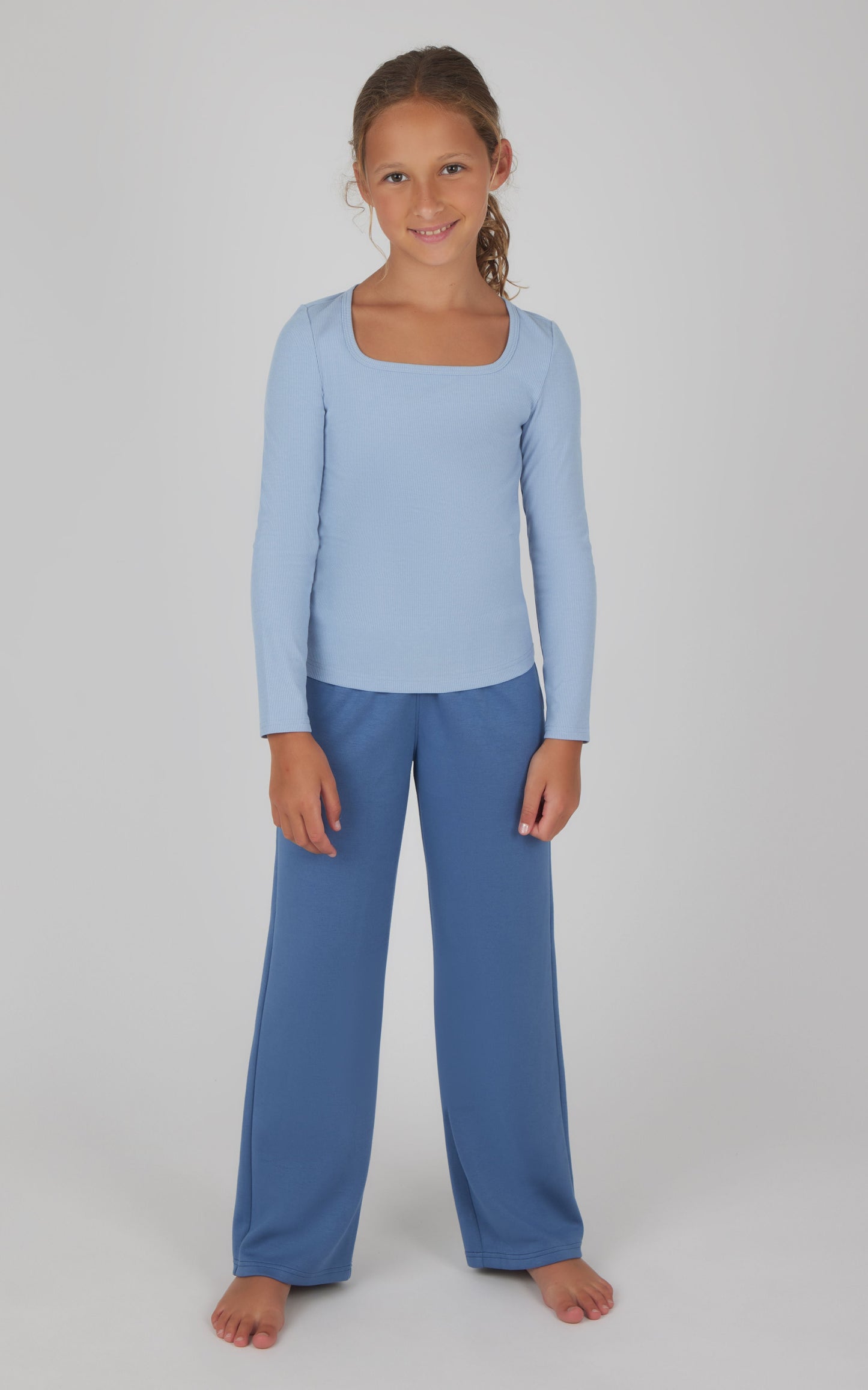 Girls Heavenly Rib School's Out Square Neck Top and Pant