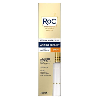 RoC Retinol Correxion: Anti-Wrinkle Day Cream SPF 30 - Reduce Wrinkles, Protect & Hydrate for Youthful Skin