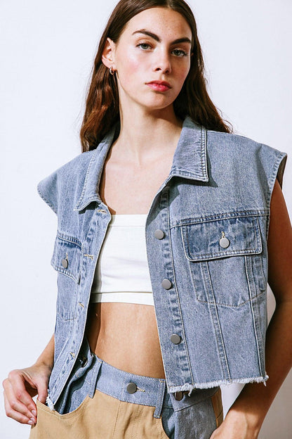 Claim to Fame Denim Vest