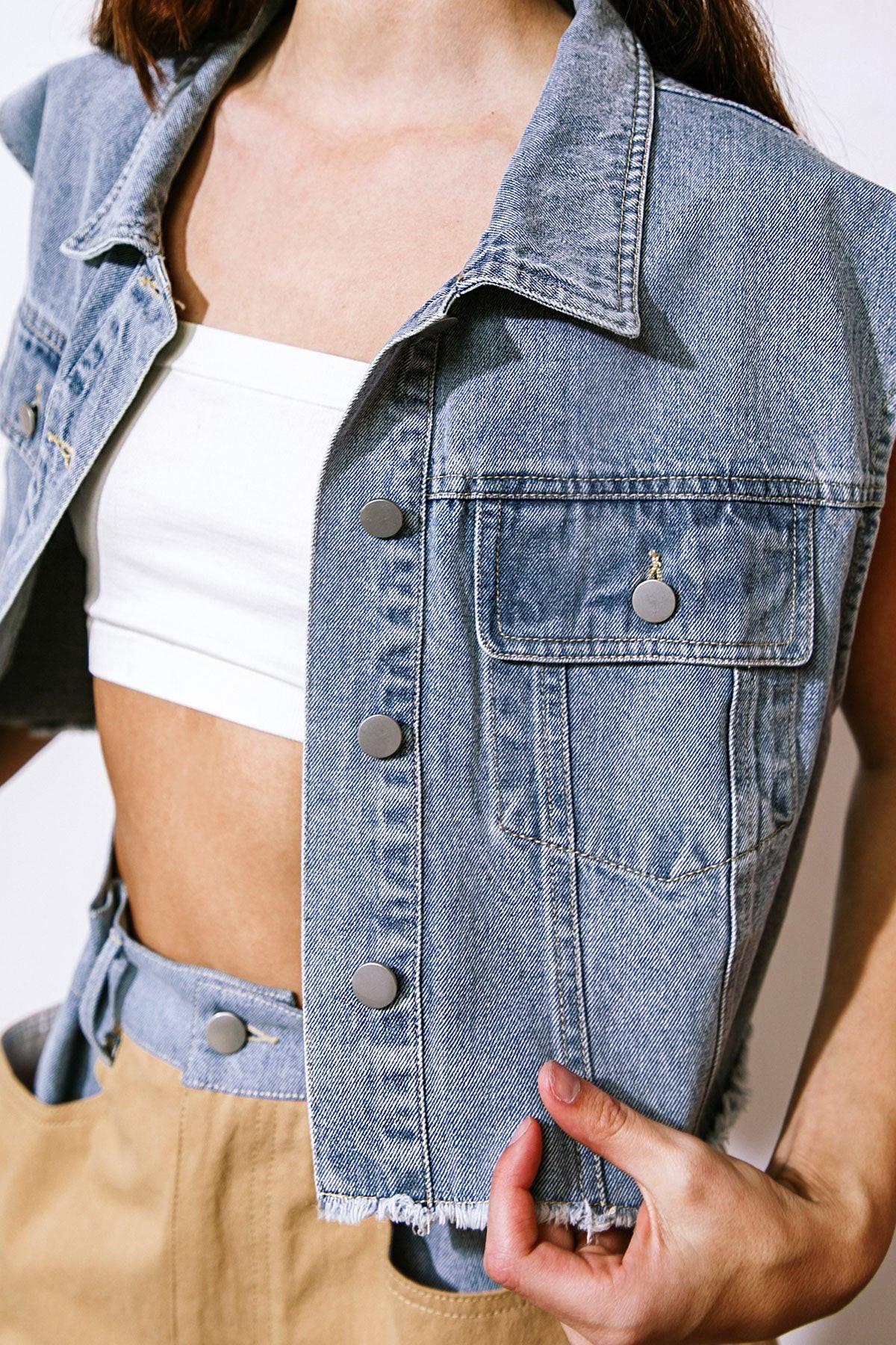 Claim to Fame Denim Vest