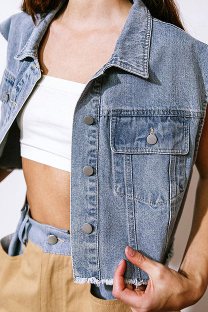 Claim to Fame Denim Vest