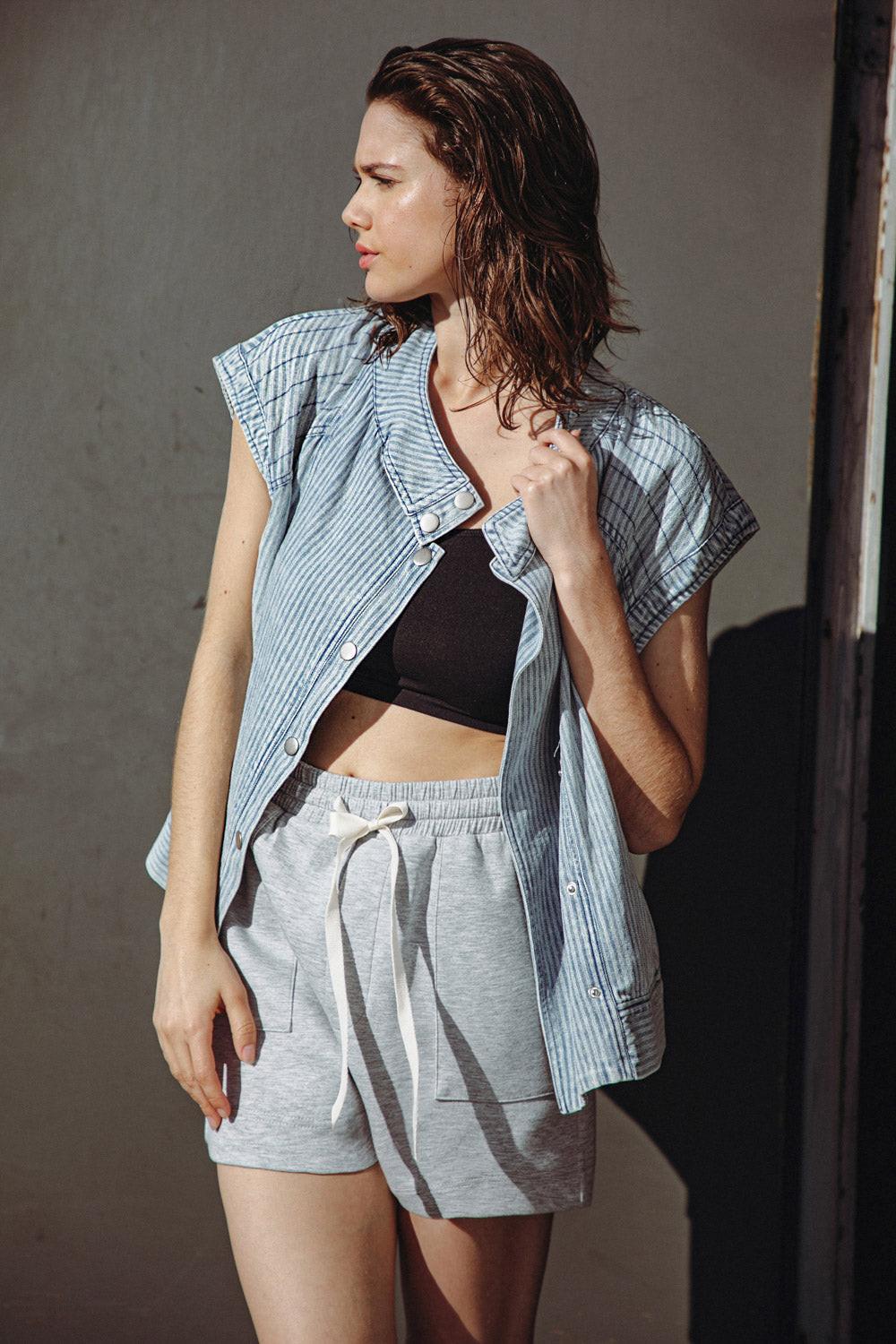 Late Summer Nights Denim Vest