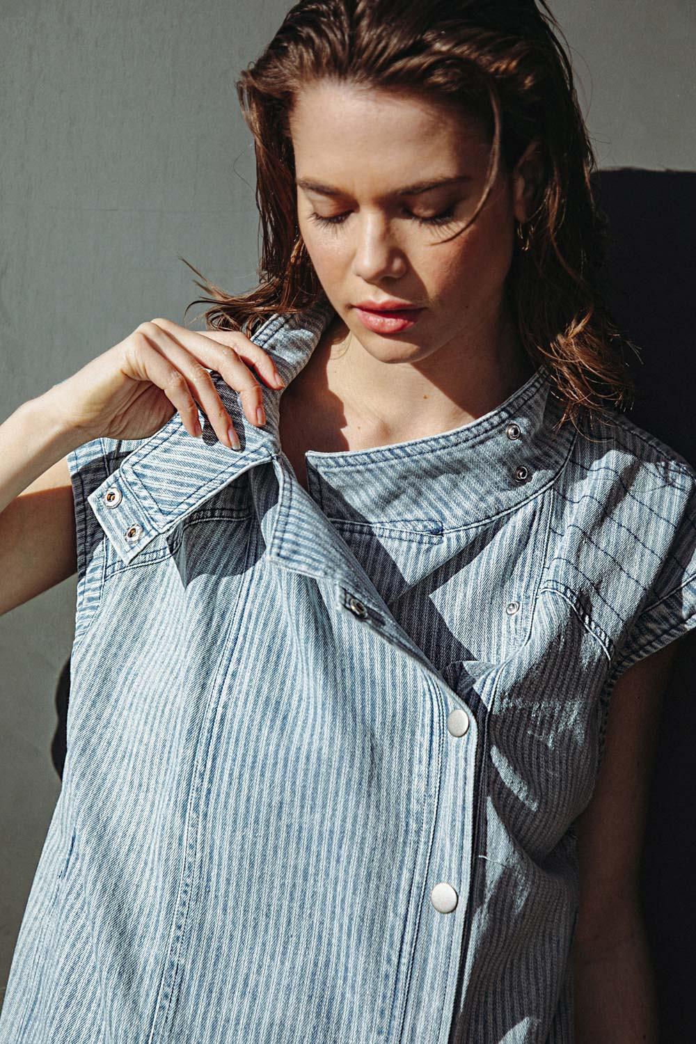 Late Summer Nights Denim Vest